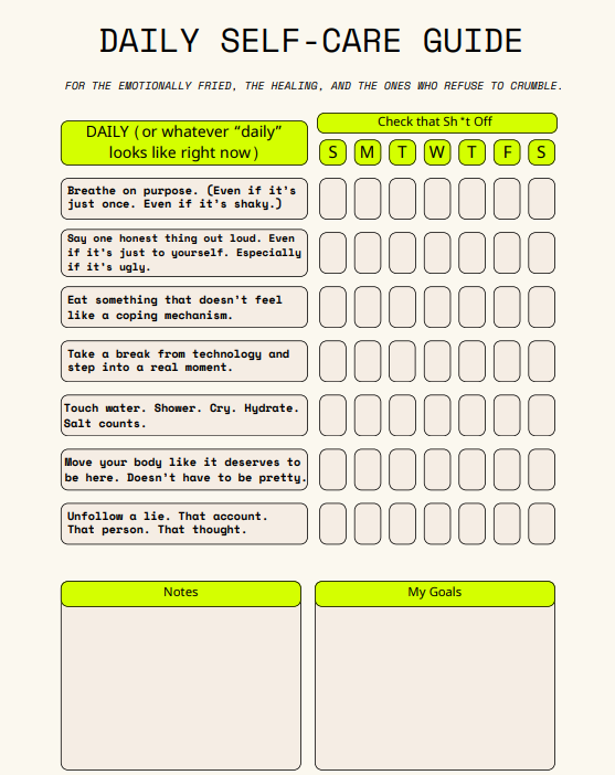 Self-Care Planner (Digital Download)