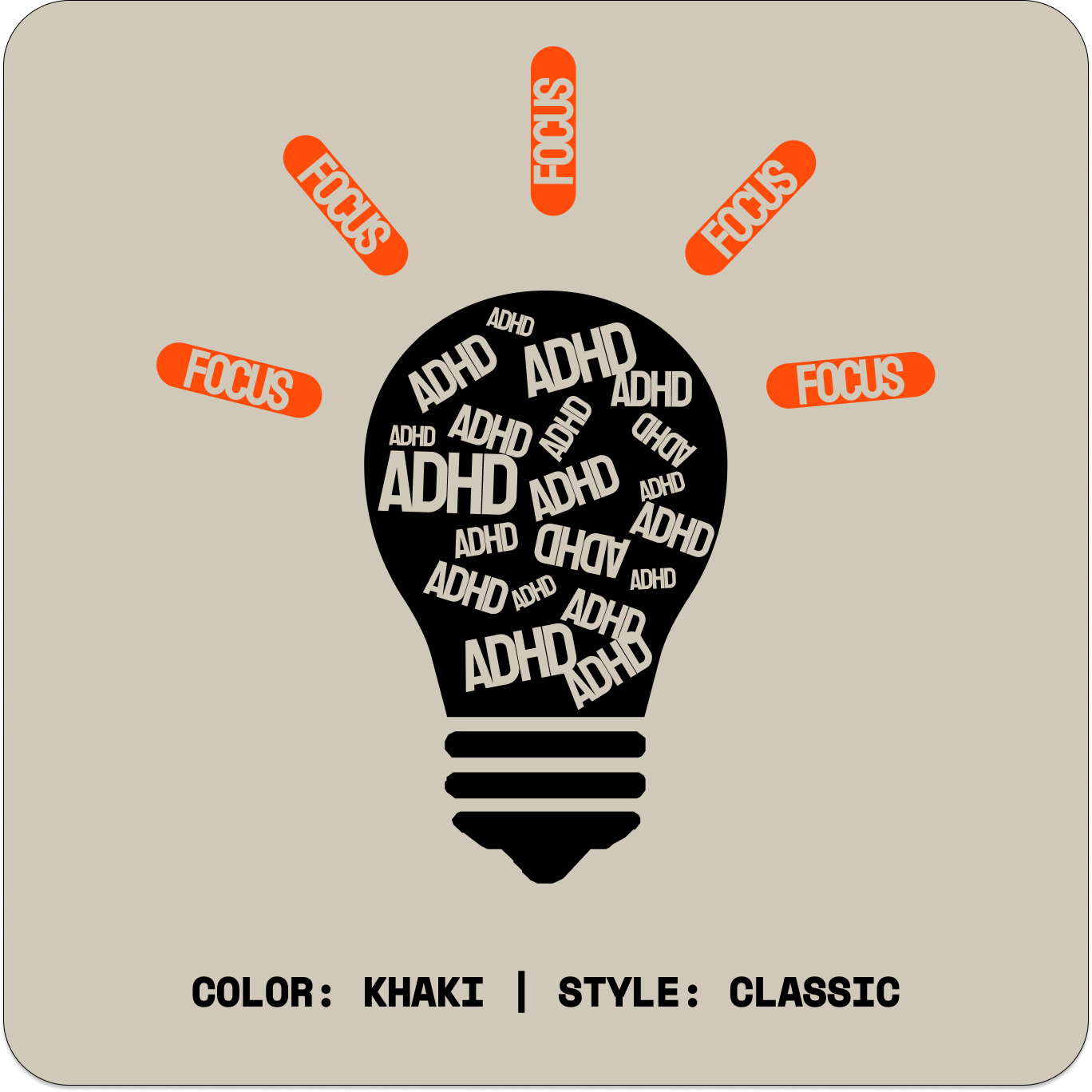 ADHD // Standard Tee // KC-T-Shirts-Uninspired
