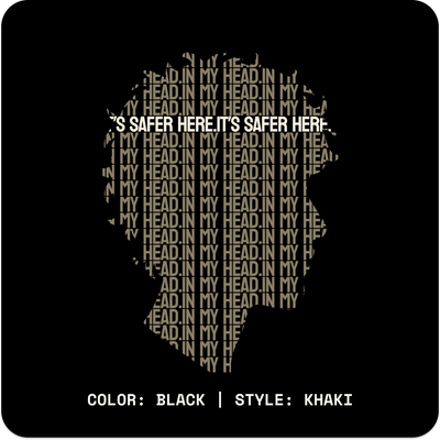 IN MY HEAD // Standard Tee // BK - Image 7