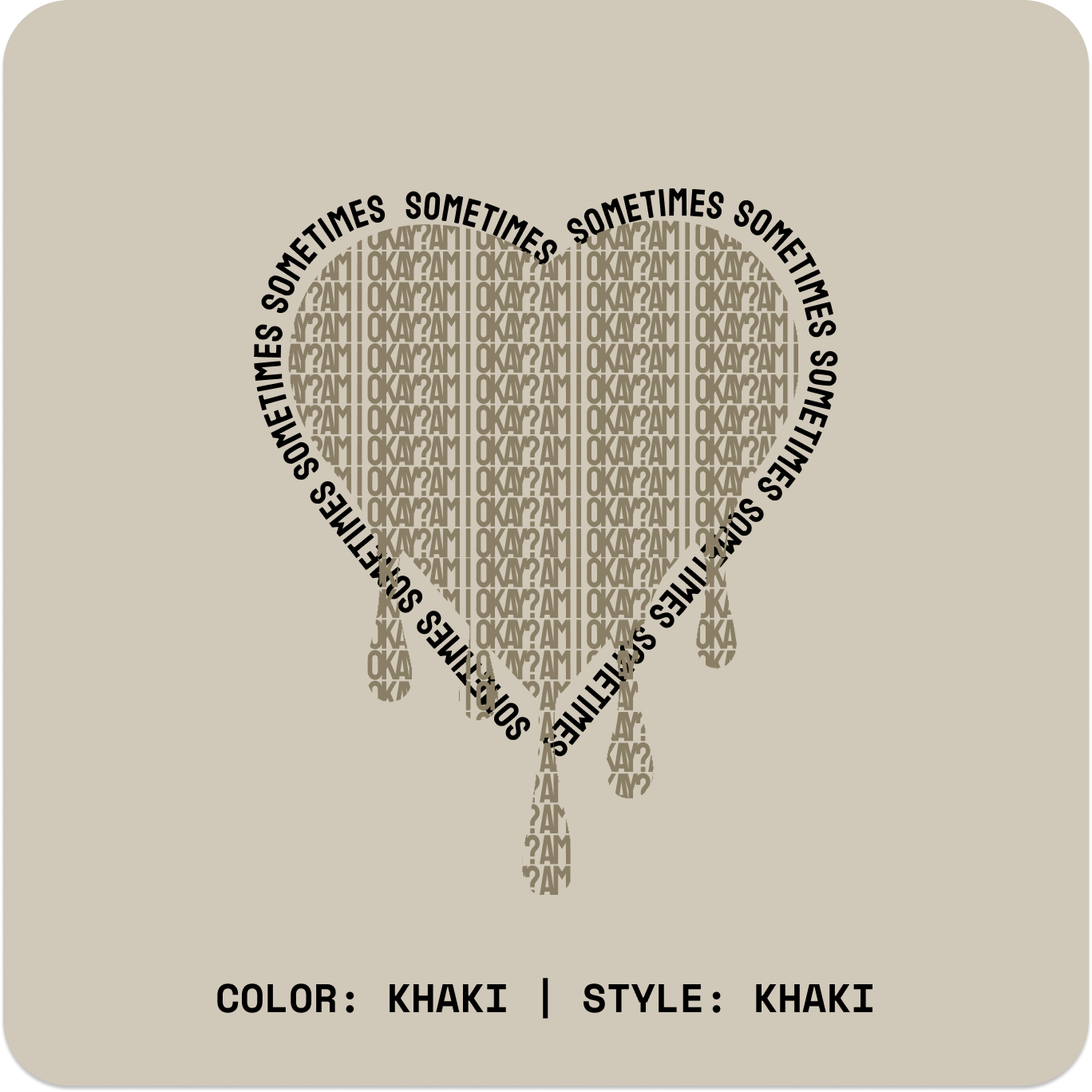 AM I OKAY? // Crew // KK-Crewnecks-Uninspired