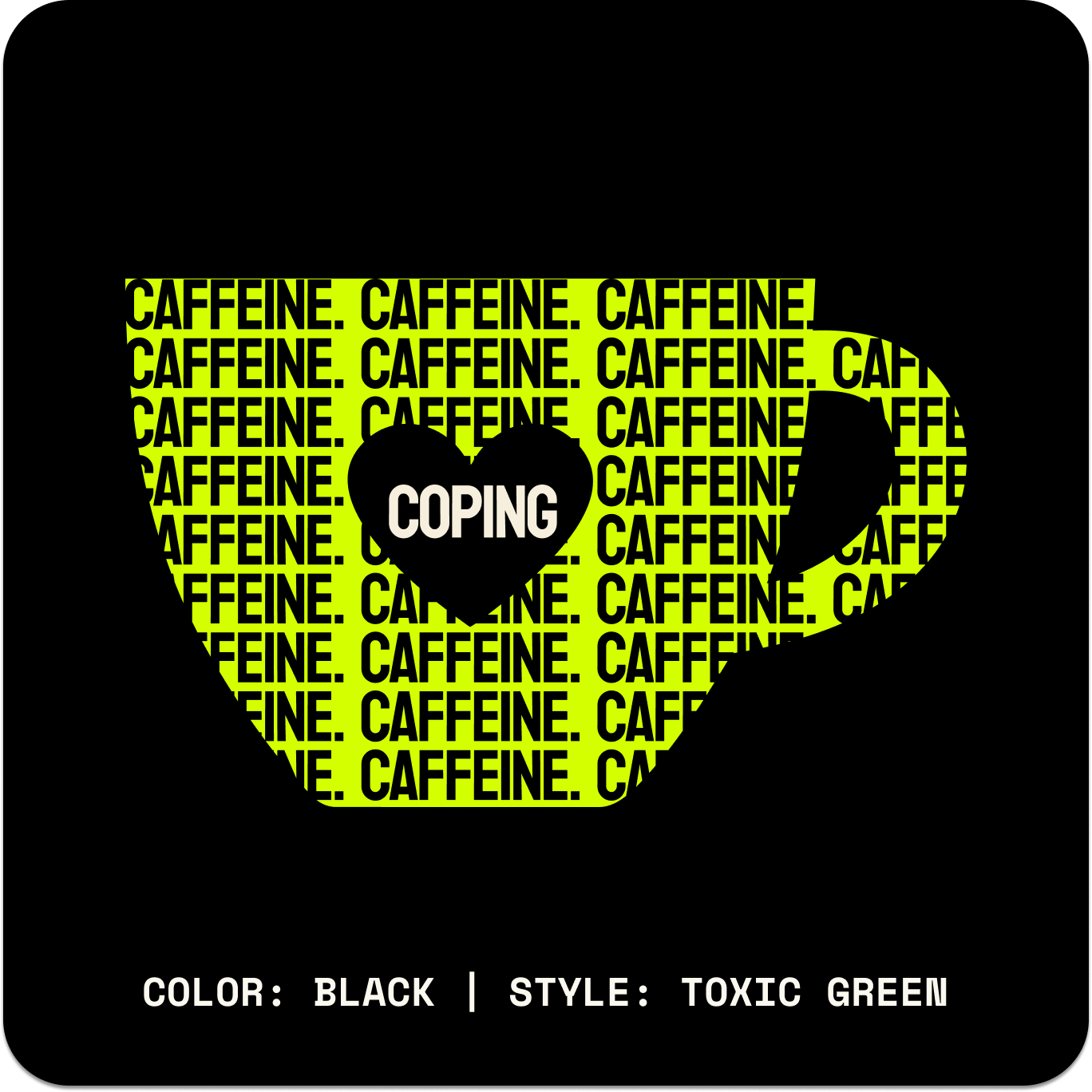 CAFFEINE & COPING // Standard LS // BG-Long Sleeves-Uninspired