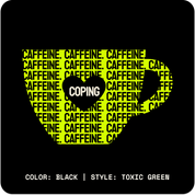 CAFFEINE & COPING // Standard LS // BG-Long Sleeves-Uninspired