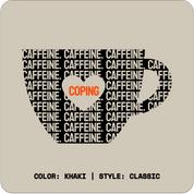 CAFFEINE & COPING // Standard Tee // KC-T-Shirts-Uninspired