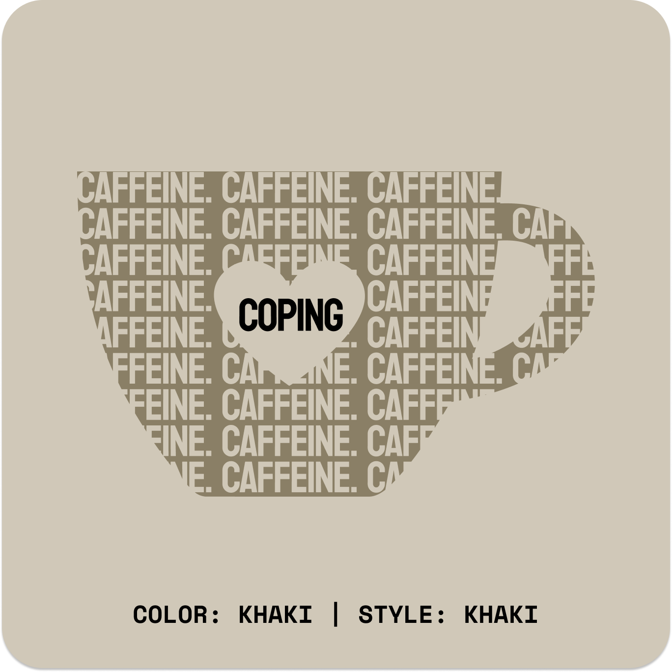 CAFFEINE & COPING // Crew // KK-Crewnecks-Uninspired
