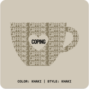 CAFFEINE & COPING // Crew // KK-Crewnecks-Uninspired