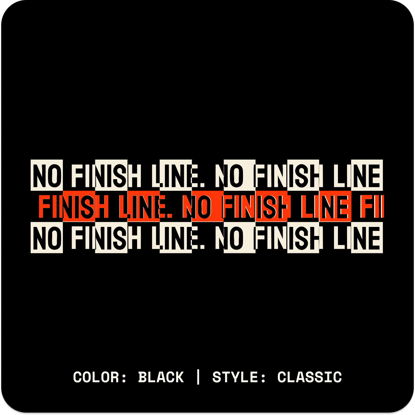 NO FINISH LINE // Tank // BC-Tank Tops-Uninspired