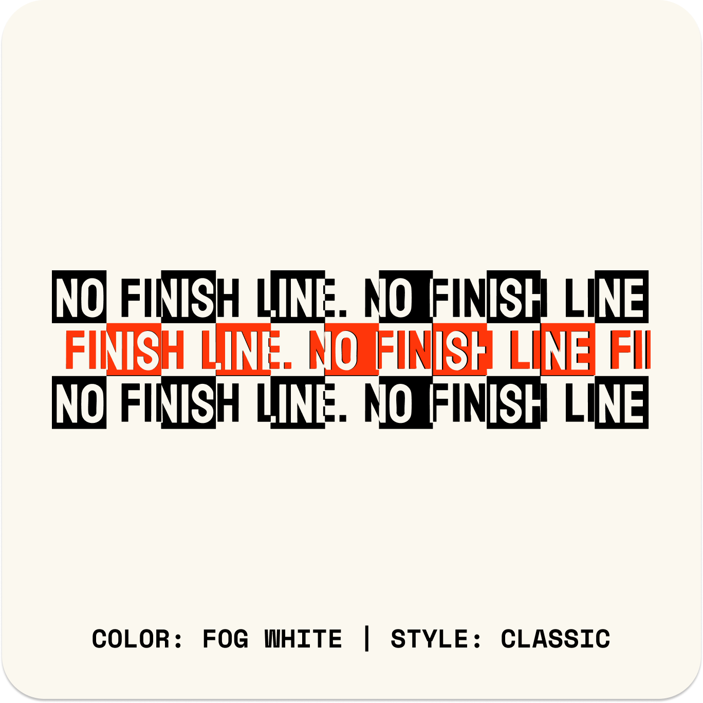 NO FINISH LINE // Tank // WC-Tank Tops-Uninspired