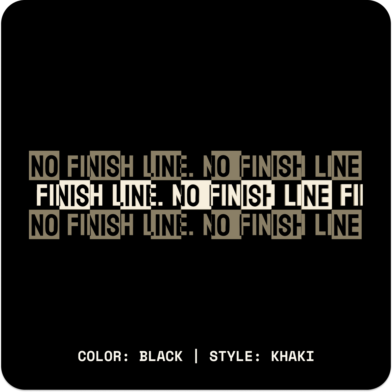 NO FINISH LINE // Standard LS // BK-Long Sleeves-Uninspired