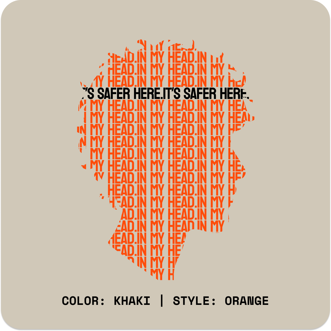 IN MY HEAD // Standard Tee // KO-T-Shirts-Uninspired